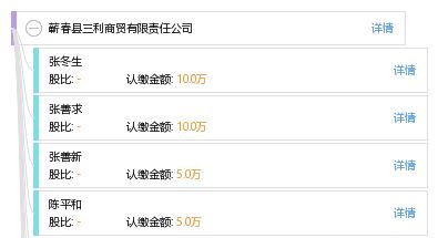 蕲春县三利商贸有限责任公司 工商信息 信用报告 财务报表 电话地址查询 天眼查
