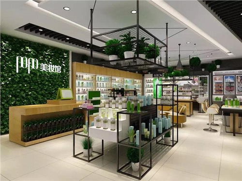 化妆品柜台生产商 广州市白云区新则商业展示货柜厂 化妆品展柜